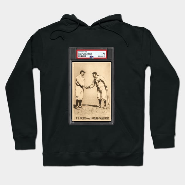 1910 PC796 Sepia Postcards -  TY COBB AND HONAS WAGNER Hoodie by anjaytenan